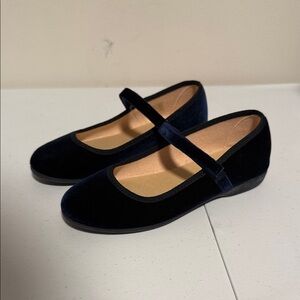 Black Velvet Mary Jane Flats